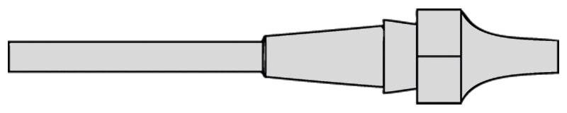 XDSL 8 Saugdüse Innen 1,5 mm, Außen 2,9 mm