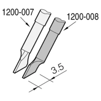 Entlötspitze klingenförmig links, 3,5 x 0,7 mm, C120008 Entlötspitze klingenförmig links, 3,5 x 0,7 mm, C120008