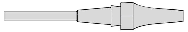 XDSL 7 Saugdüse Innen 1,2 mm, Außen 2,7 mm