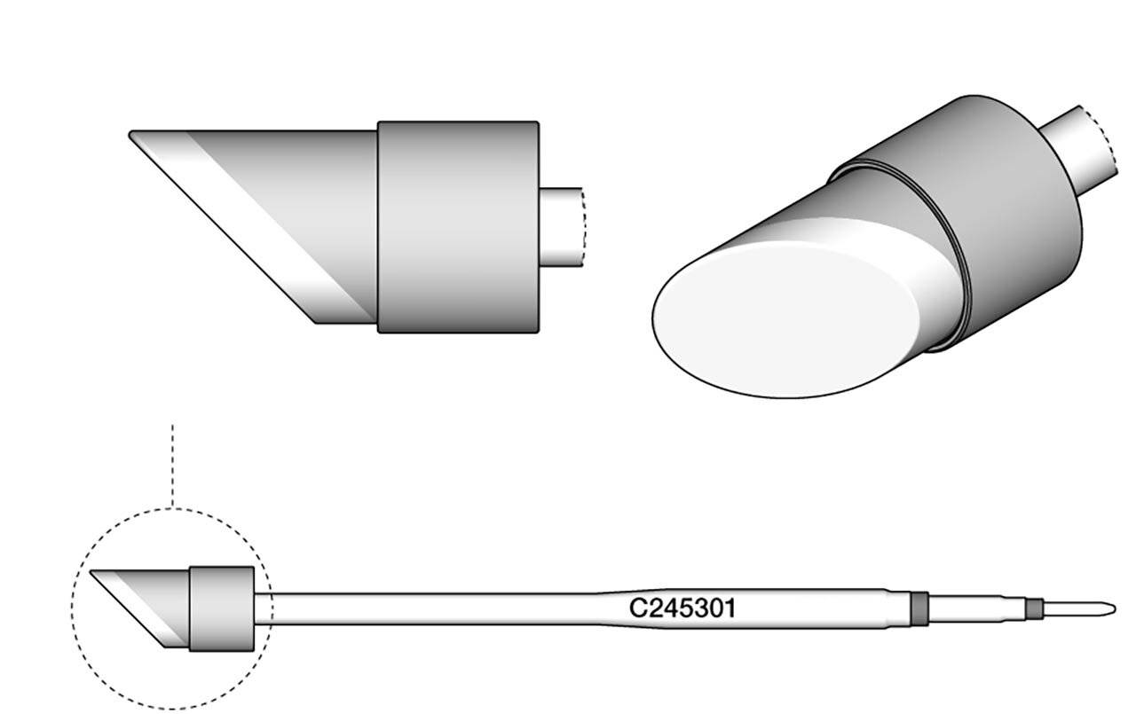 Spezial-Lötspitzen, für Lötkolben T245, C245301