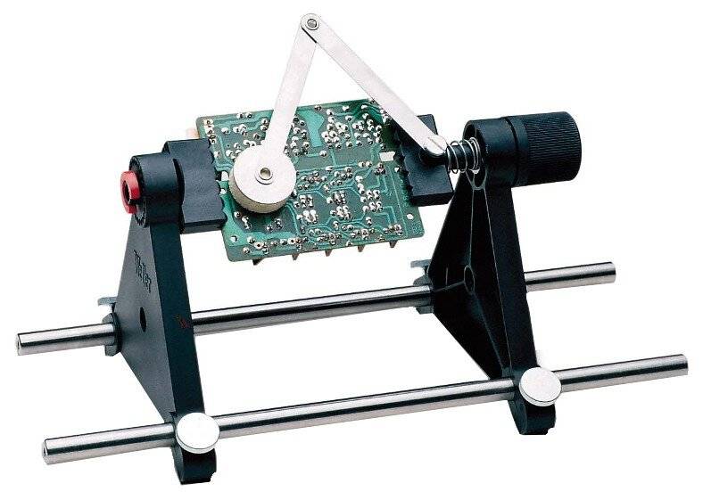 Leiterplattenhalter mit beweglichem Arm