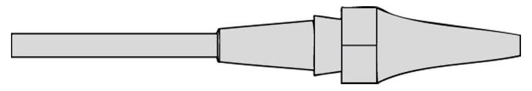XDSL 6 Saugdüse Innen 0,7 mm, Außen 1,9 mm