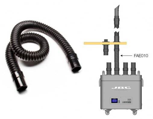 Absaugschlauch, flexibel, für FAE2-5B, Ø 50 mm, 1,5 m