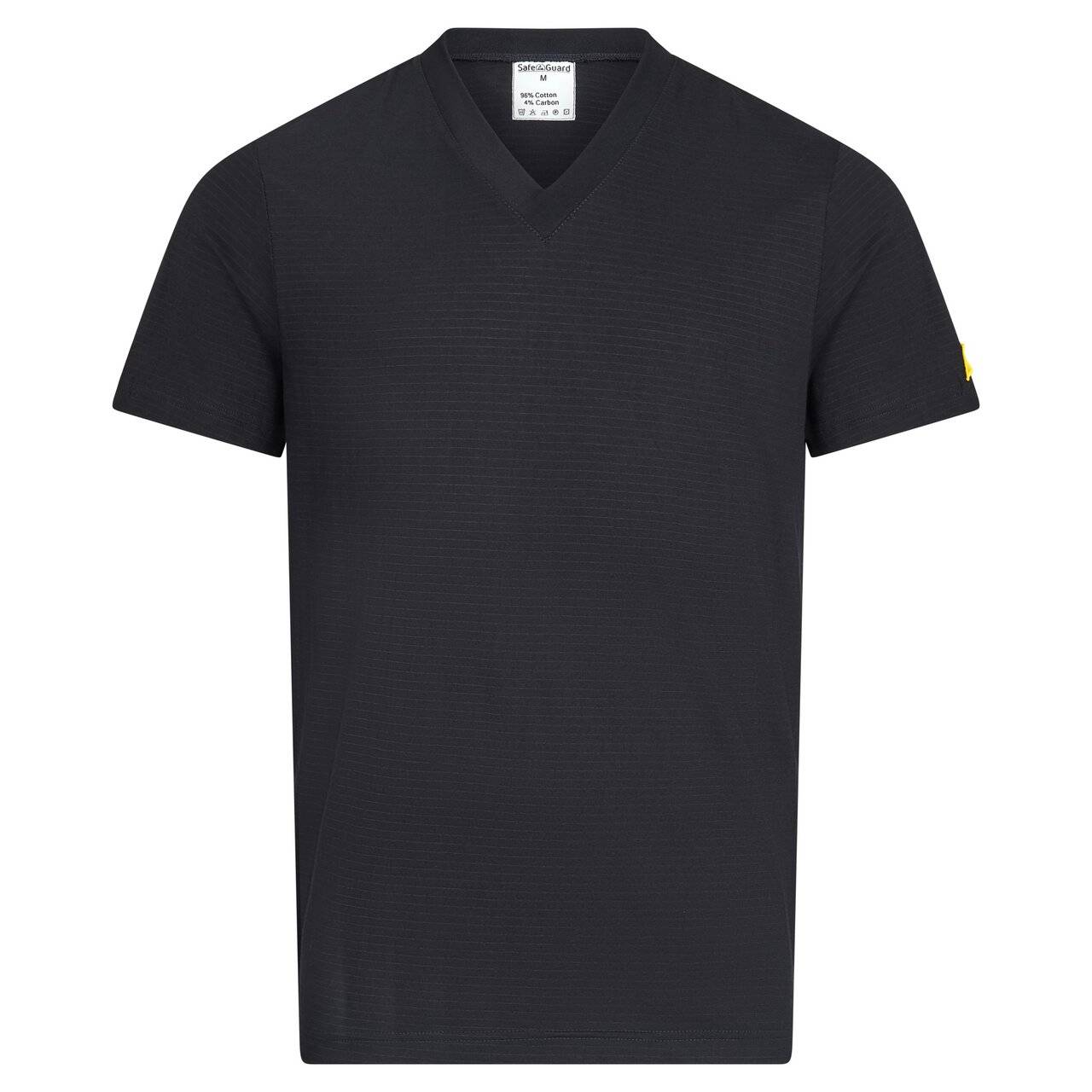 ESD-T-Shirt, V-Ausschnitt, 150g/m², schwarz, XS