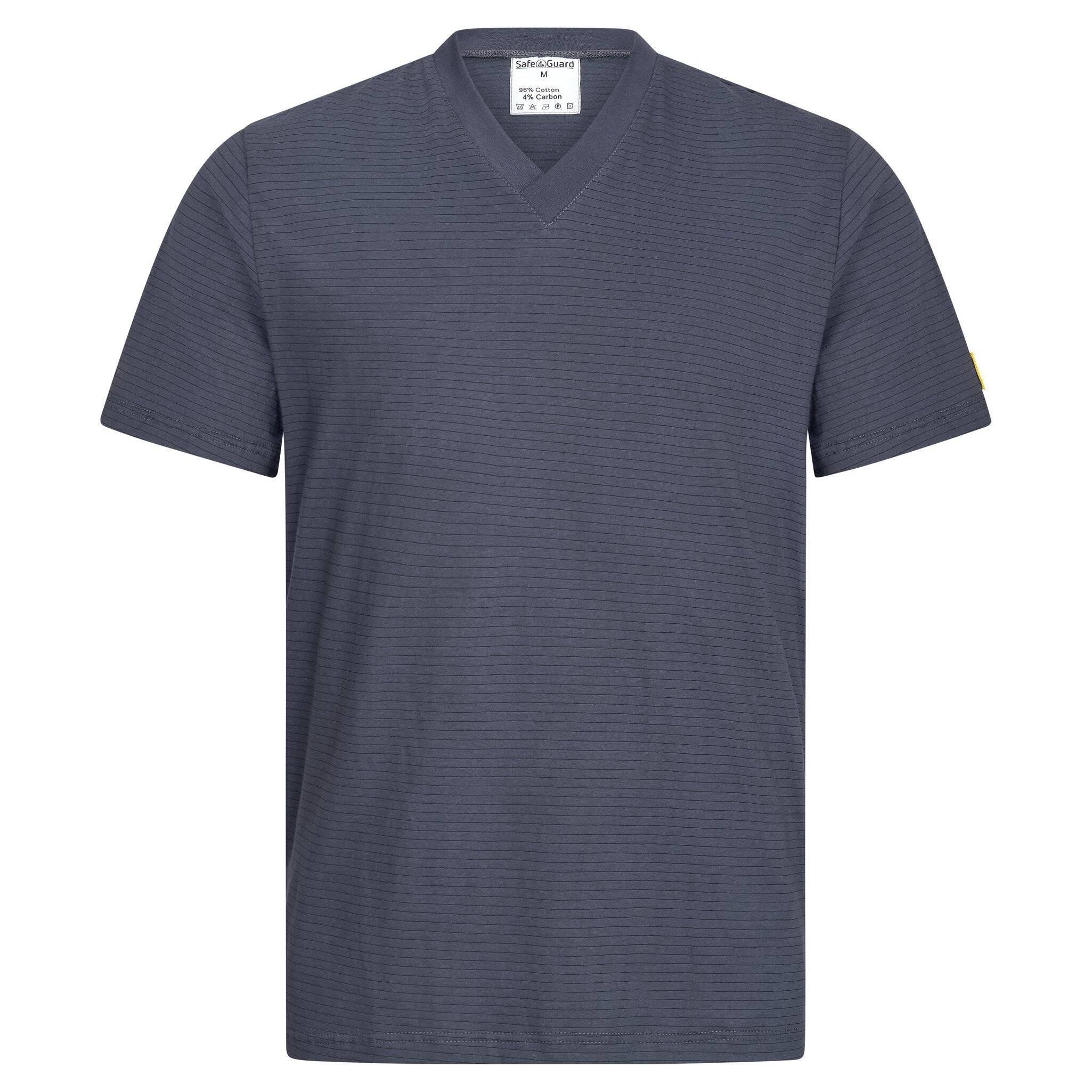 SafeGuard by Weidinger ESD-T-Shirt, V-Ausschnitt, 150g/m², dunkelgrau, 3XL