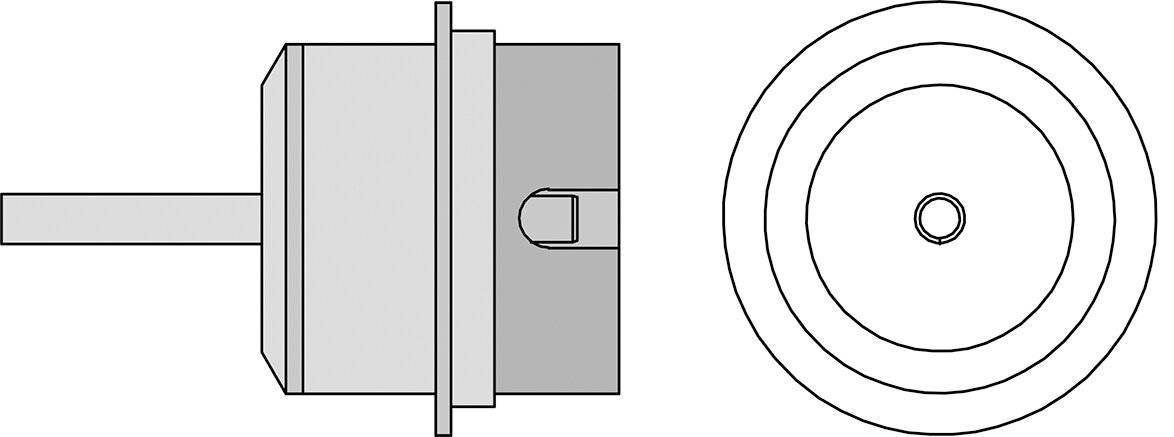 NR04 Heißluft Runddüse, D: 2,5 mm