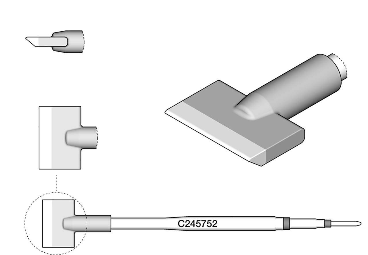 Lötspitze klingenförmig, B: 15 mm, C245752