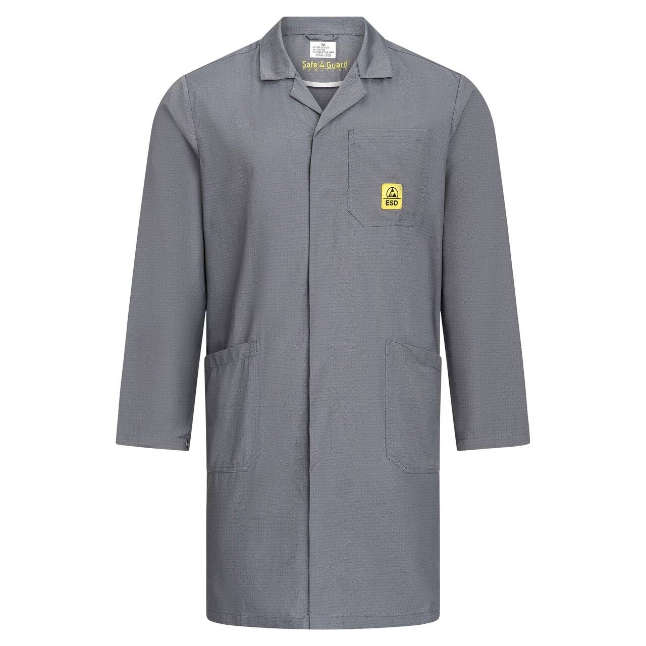 ESD-Arbeitsmantel Pro Line, 146 g/m², grau, 3XL