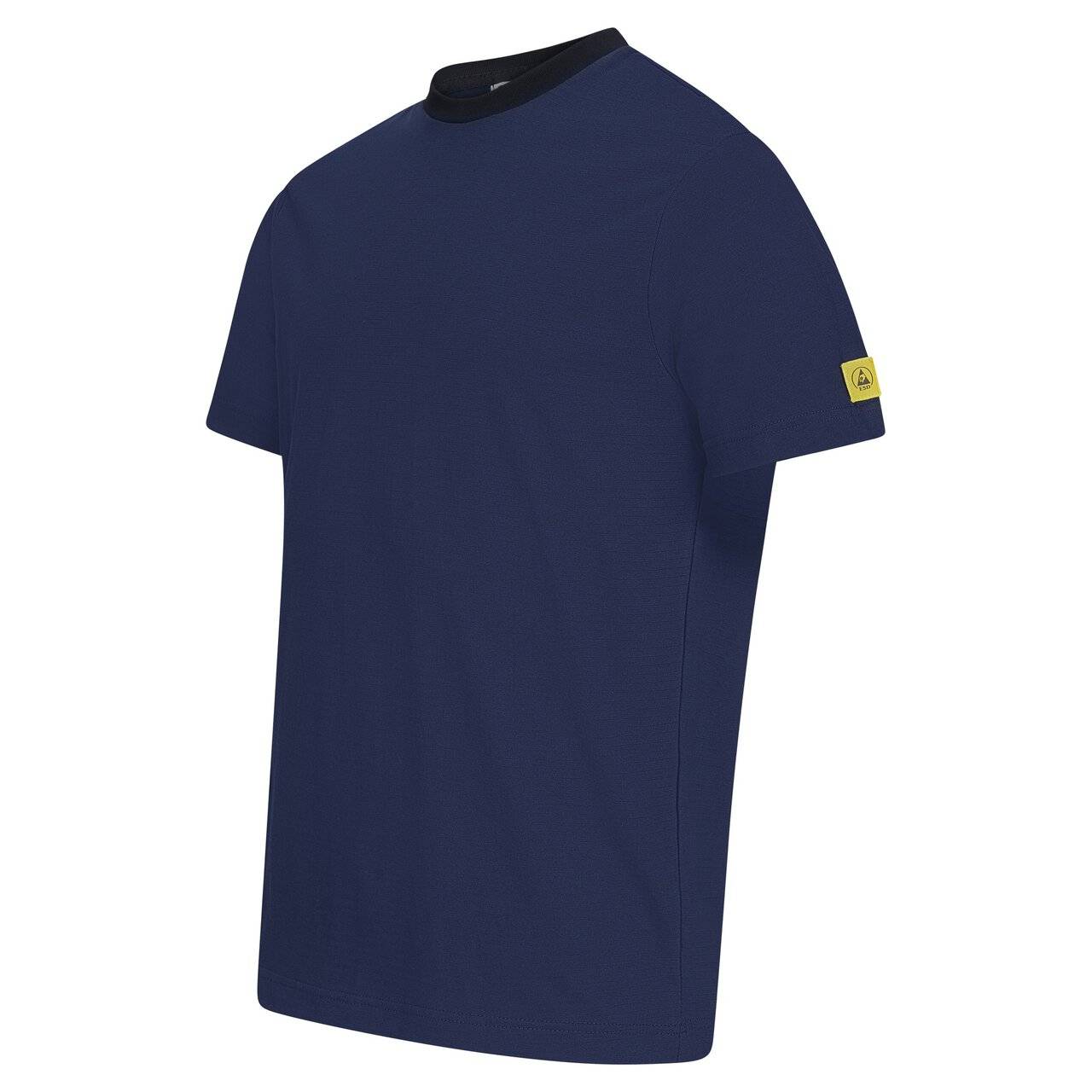 ESD-T-Shirt, rundhals, 150g/m², navyblau/schwarz, XL