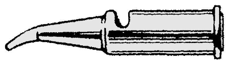 Lötspitze Pyropen 70-01-10 nadelförmig gebogen 30°, D: 1 mm