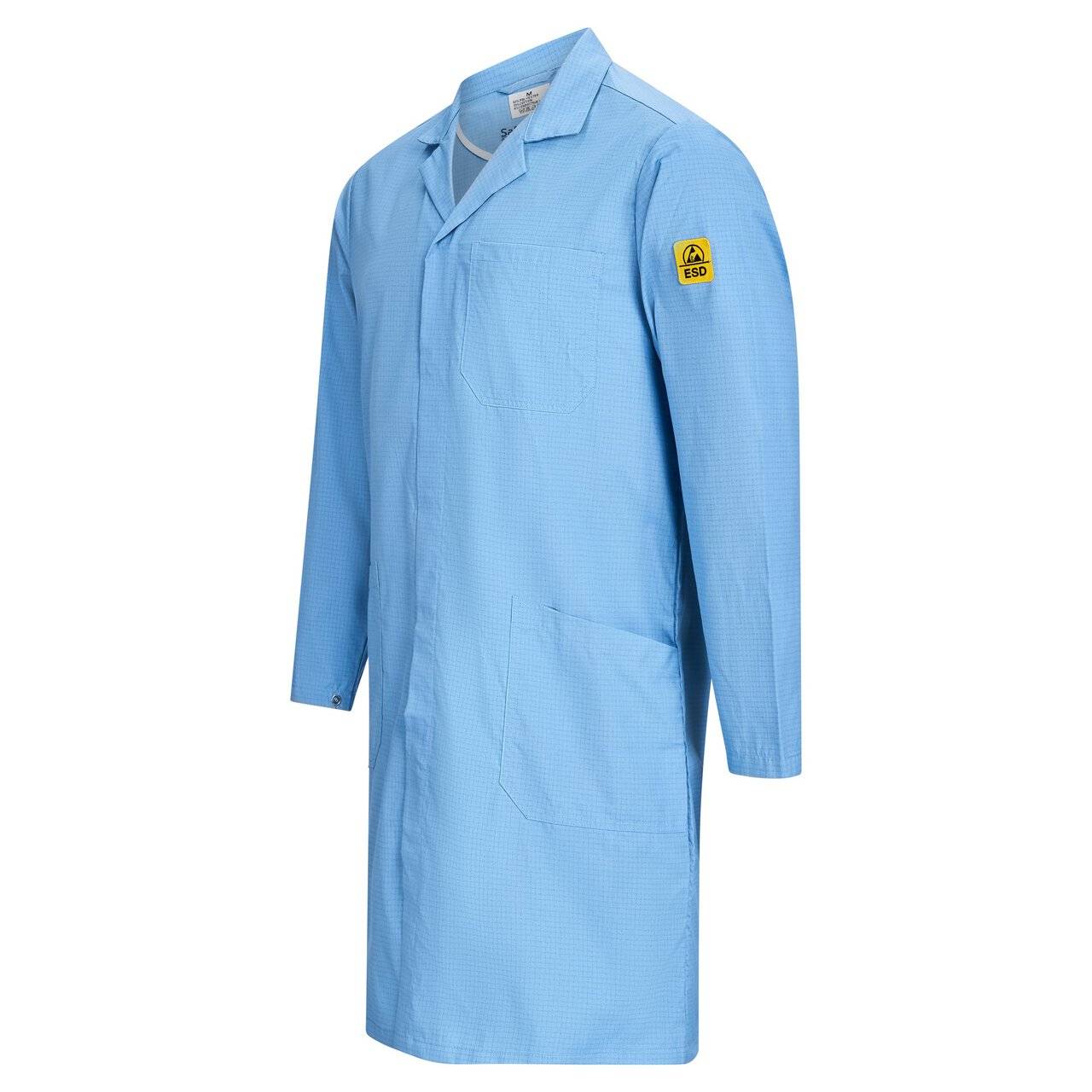 ESD-Arbeitsmantel Eco Line, 140 g/m², hellblau, L