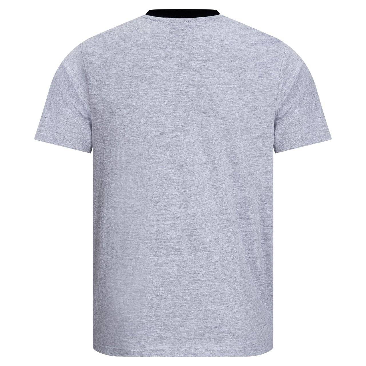 ESD-T-Shirt, rundhals, 150g/m², hellgrau/schwarz, XL