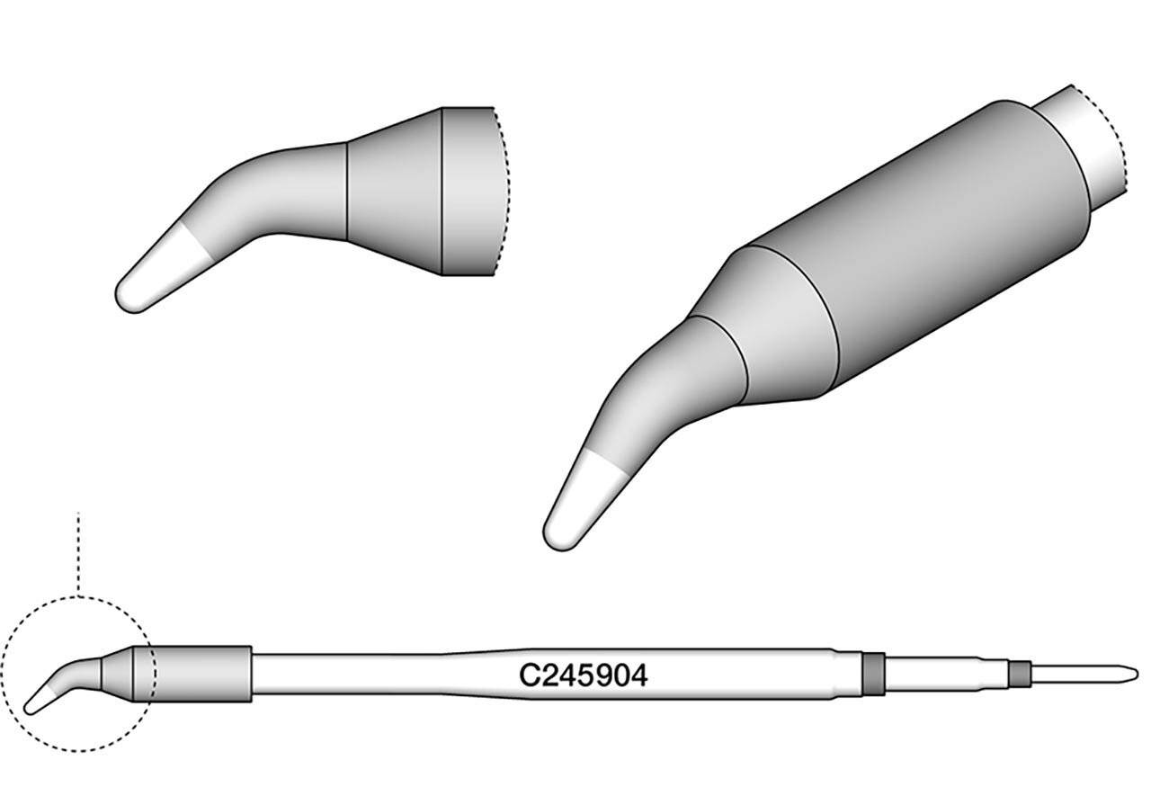 Lötspitze gewinkelt, 1 mm, C245904