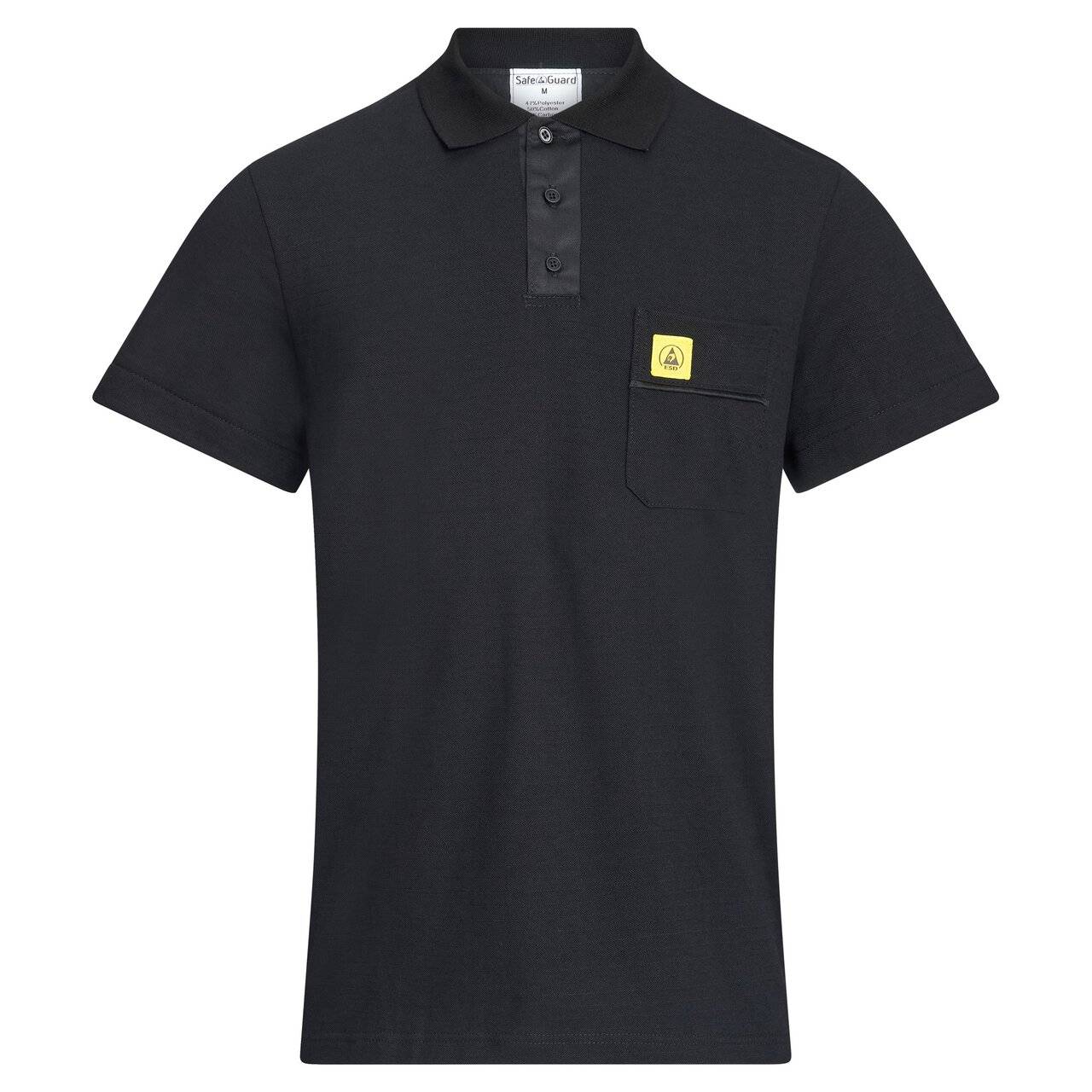 ESD-Poloshirt PRO PLUS, 210g/m², schwarz, XS