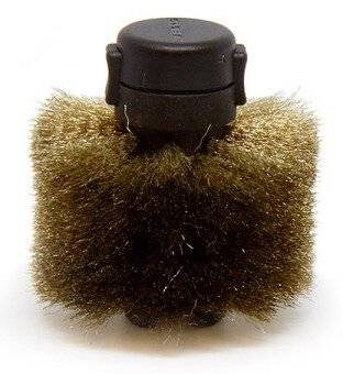 Reinigungsbürste für CLMR/CLMU, schwarzer Kern, metallisch