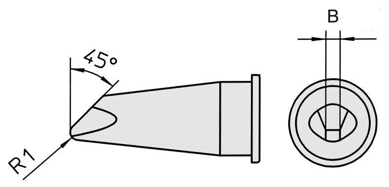 Weller LHT D 45 °C Lötspitze