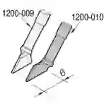 JBC Entlötspitze Serie C120 für Dual-In-Line, C120010/6,0 mm, schräg, links JBC Entlötspitze Serie C120 für Dual-In-Line, C120010/6,0 mm, schräg, links