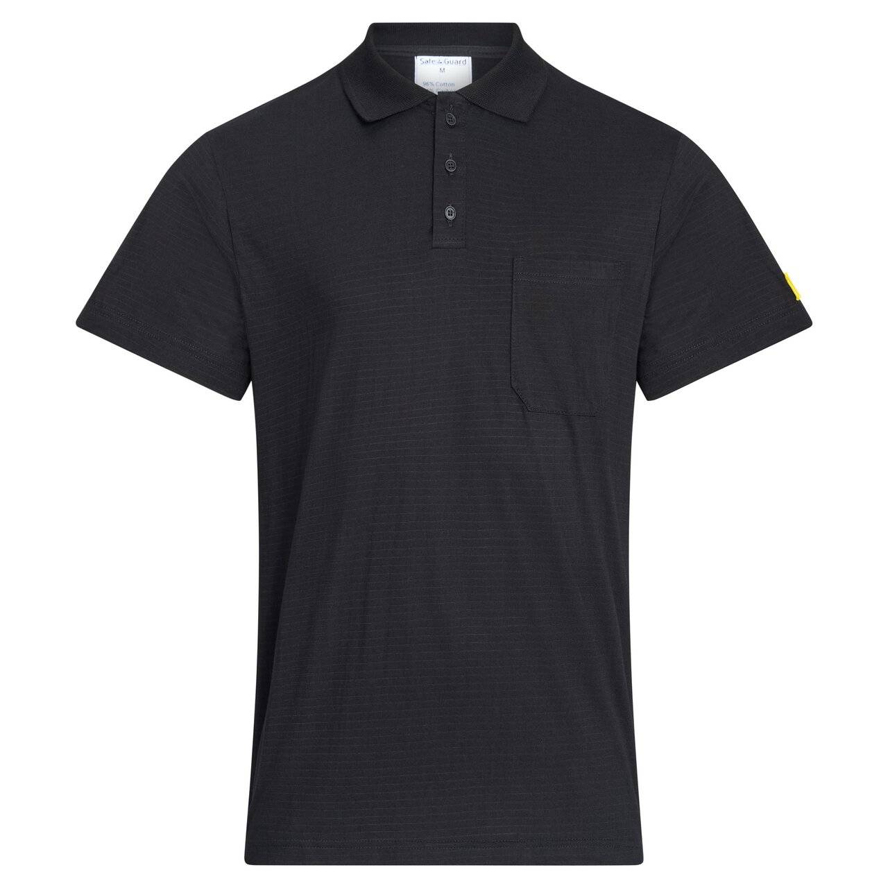 ESD-Poloshirt mit Brusttasche, 150g/m², schwarz, M