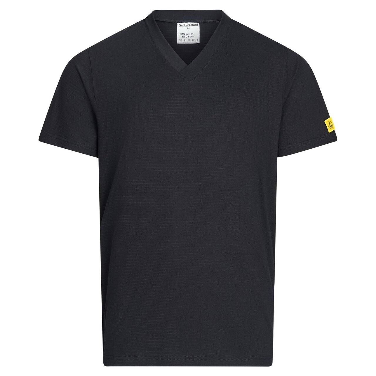 ESD-Shirt, V-Ausschnitt, 150g/m², schwarz, XXL