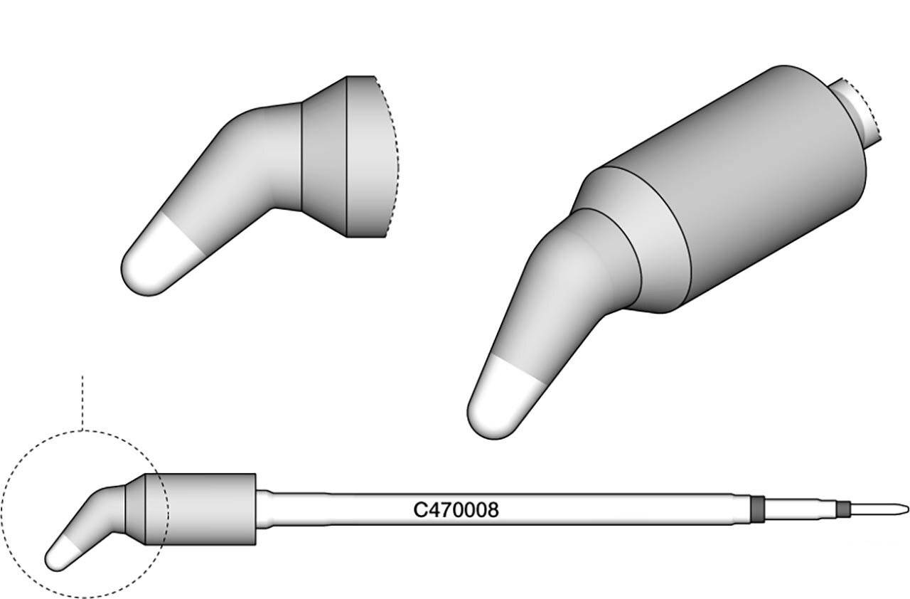Lötspitze gewinkelt, D 3,5 mm, C470008