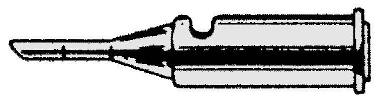 Lötspitze Pyropen 70-01-03 rund abgeschrägt, D: 2 mm