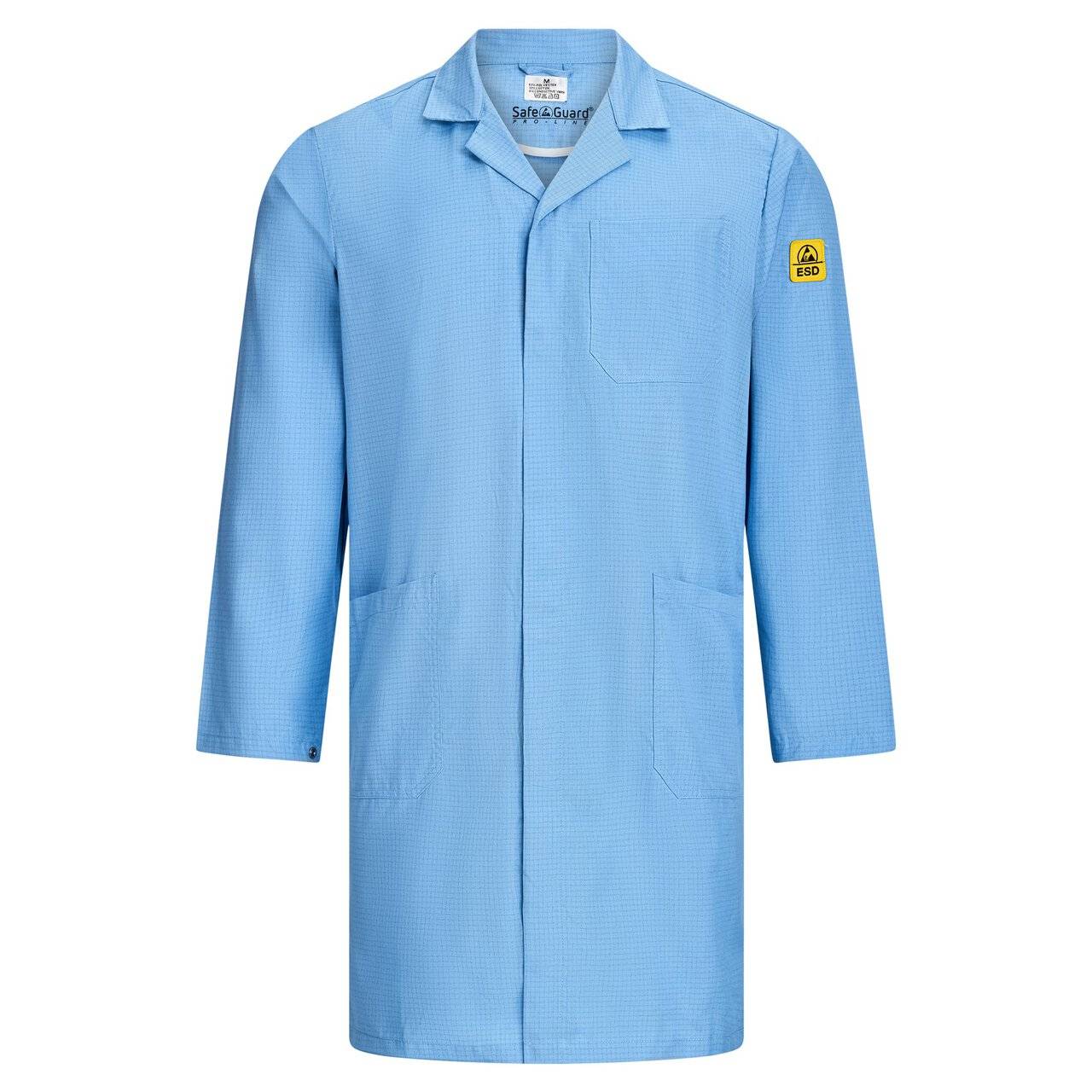 ESD-Arbeitsmantel Eco Line, 140 g/m², hellblau, 5XL