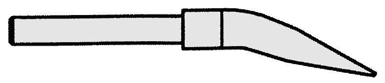 WTA 12 Spitzenset für vertikalen Einsatz, meißelförmig 3 x 0,5 mm