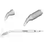 Lötspitze meißelförmig, gebogen, 1,2 x 0,7 mm, C250404 Lötspitze meißelförmig, gebogen, 1,2 x 0,7 mm, C250404