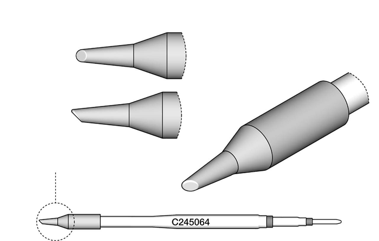Lötspitze abgeschrägt, D: 1,3 mm, C245064