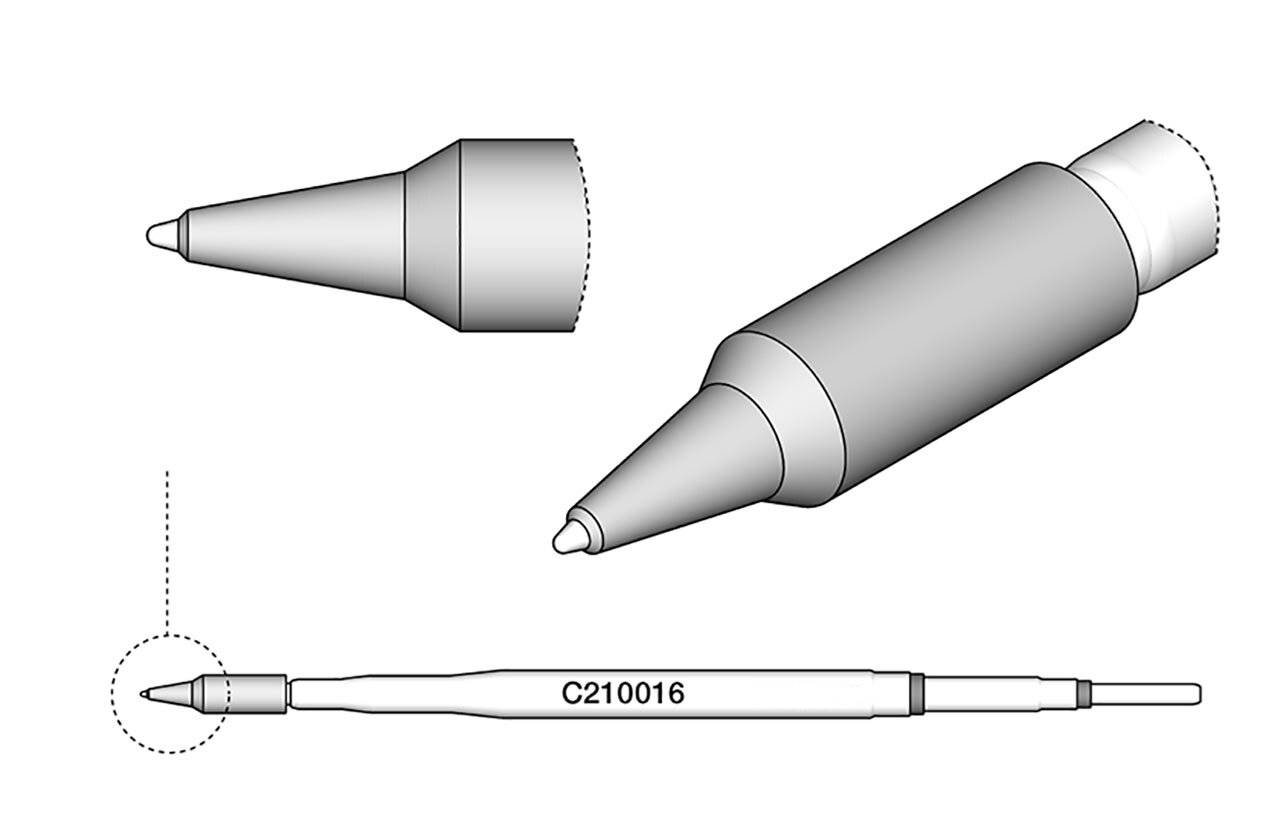Lötspitze für T210-A / T210-NA, spitz, gerade, C210016