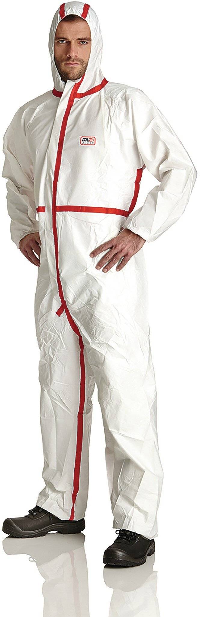 Schutzanzug ProSafe® 2+ PS2P-3XL Größe XXXL Farbe weiß Ausführung ohne Füßlinge