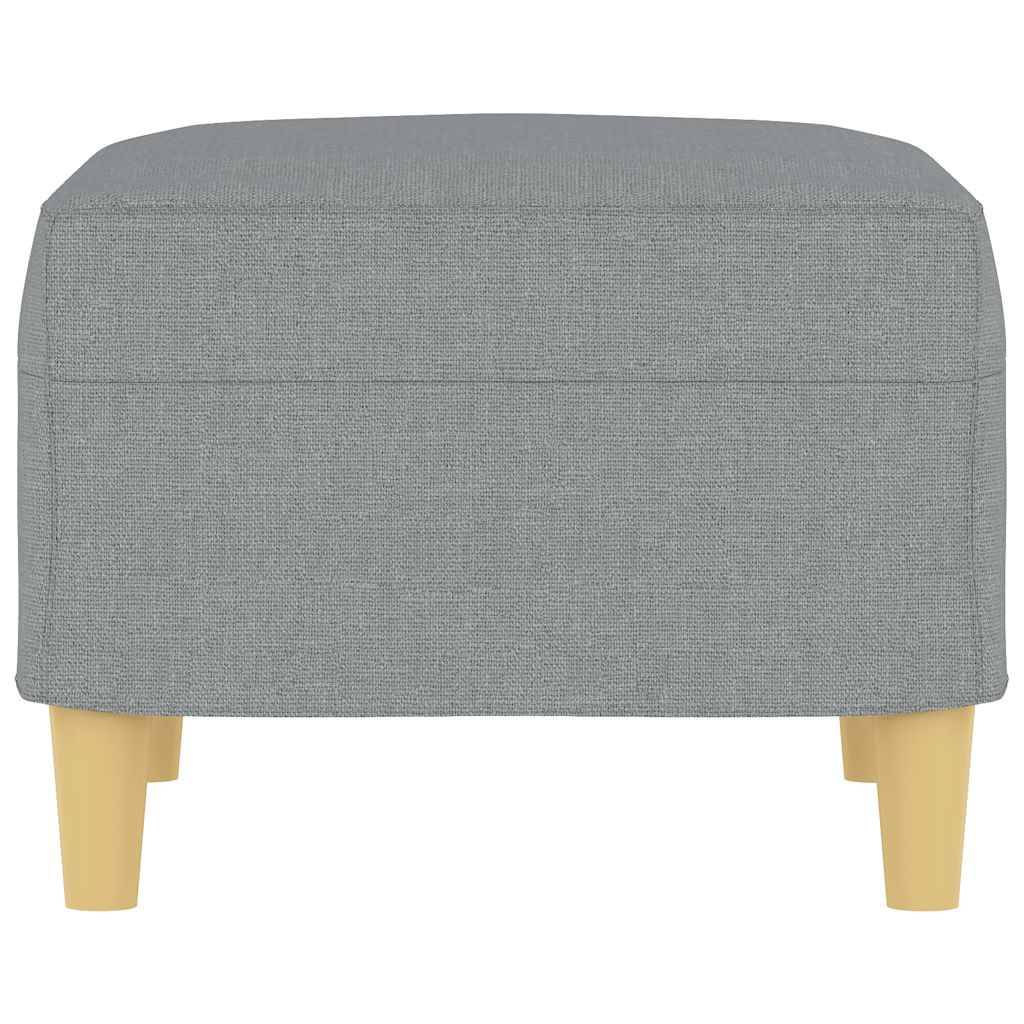 vidaXL Fußhocker Hellgrau 60x50x41 cm Stoff