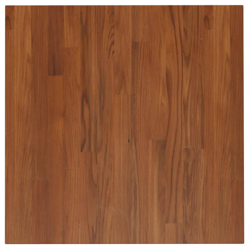 vidaXL Tischplatte Quadratisch Dunkelbraun 60x60x2,5cm Eiche Behandelt