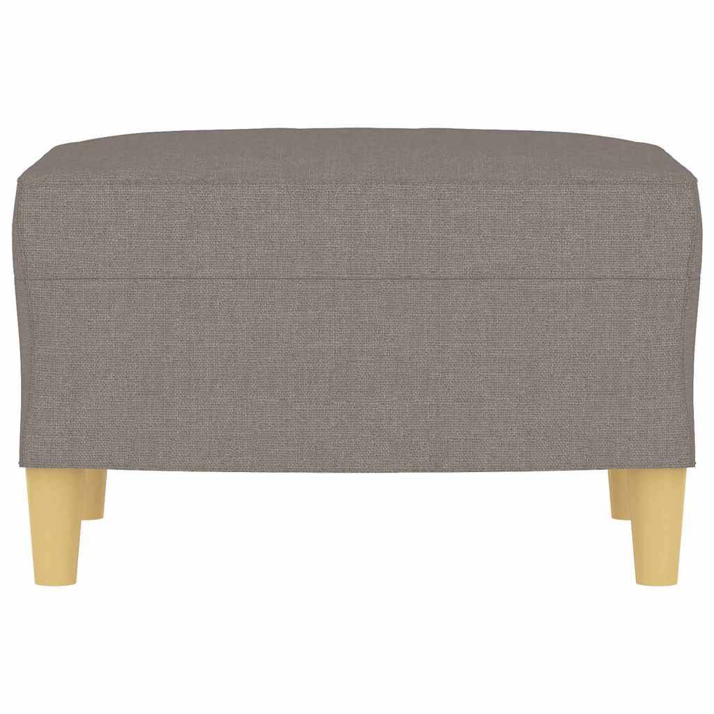vidaXL Fußhocker Taupe 60x50x41 cm Stoff