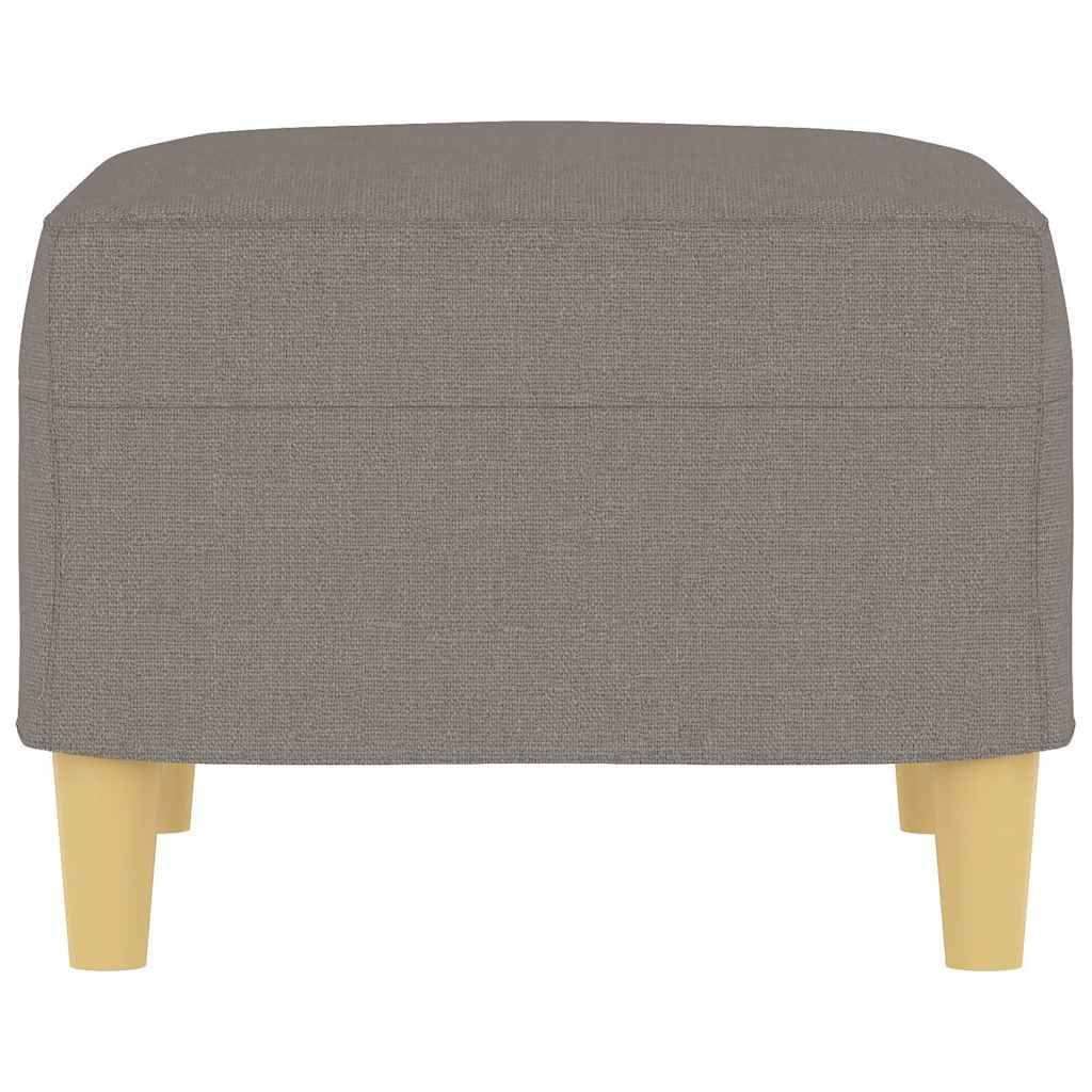 vidaXL Fußhocker Taupe 60x50x41 cm Stoff