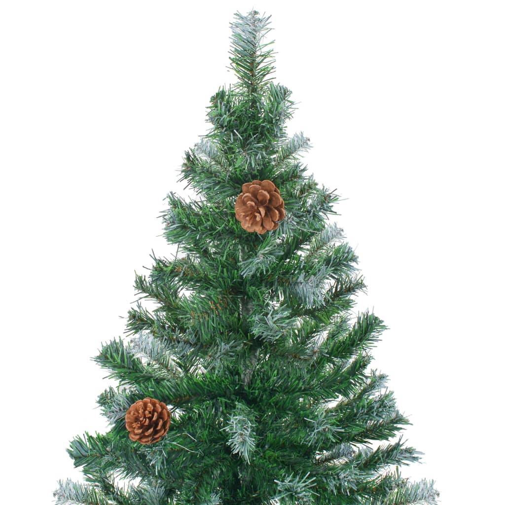 vidaXL Künstlicher Weihnachtsbaum mit Tannenzapfen 180 cm