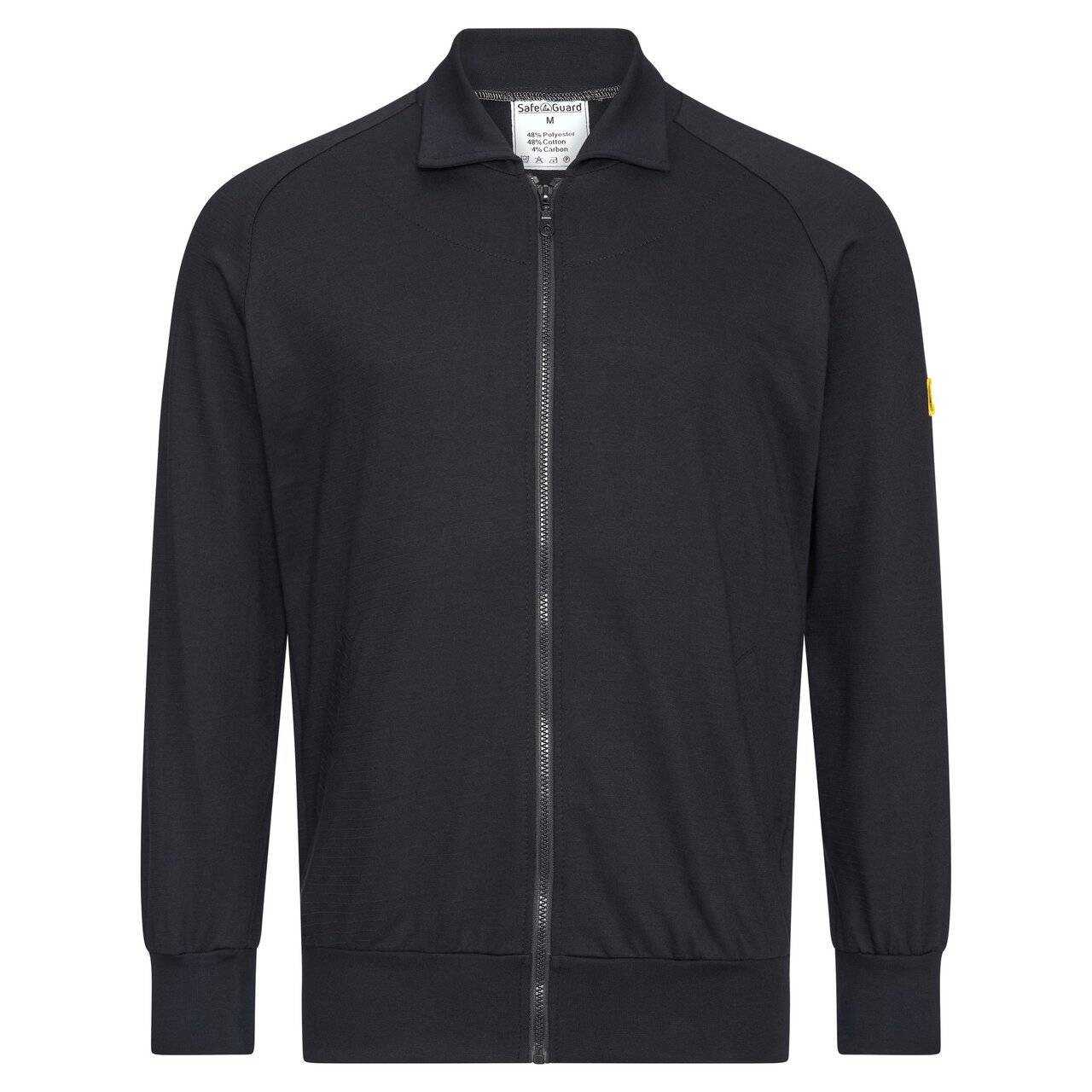 ESD-Sweatjacke mit Zip, 260g/m², schwarz, M