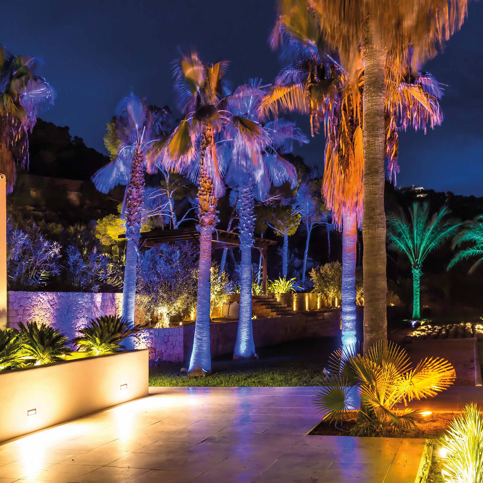 Wandeinbauleuchte Side in Silber G9 IP65