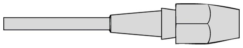XDSL 4 Saugdüse Innen 1,2 mm, Außen 2,5 mm