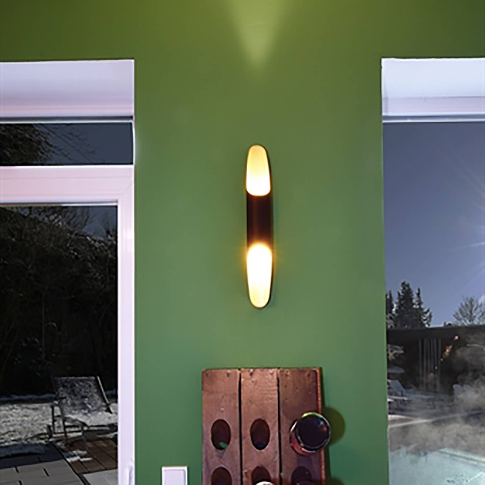 Deko-Light, LED-Wandleuchte, Apodis 500 ww 9W Alu Roségold, #341201