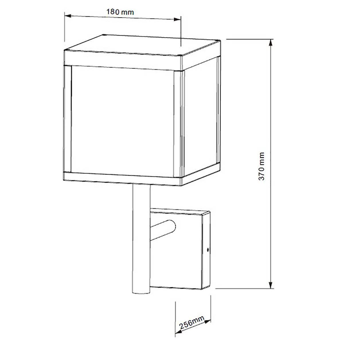 Deko-Light, LED-Wandleuchte, Lacertae ww 9W Aluminium dunkelgrau IP54, #731112