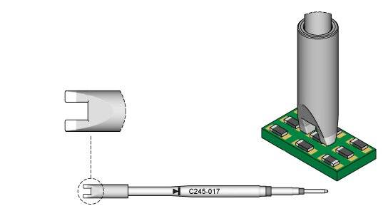 Entlötspitze Chip 2,2 mm, C245017