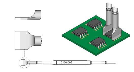 Lötspitze klingenförmig, 5 x 0,7 mm, C120005