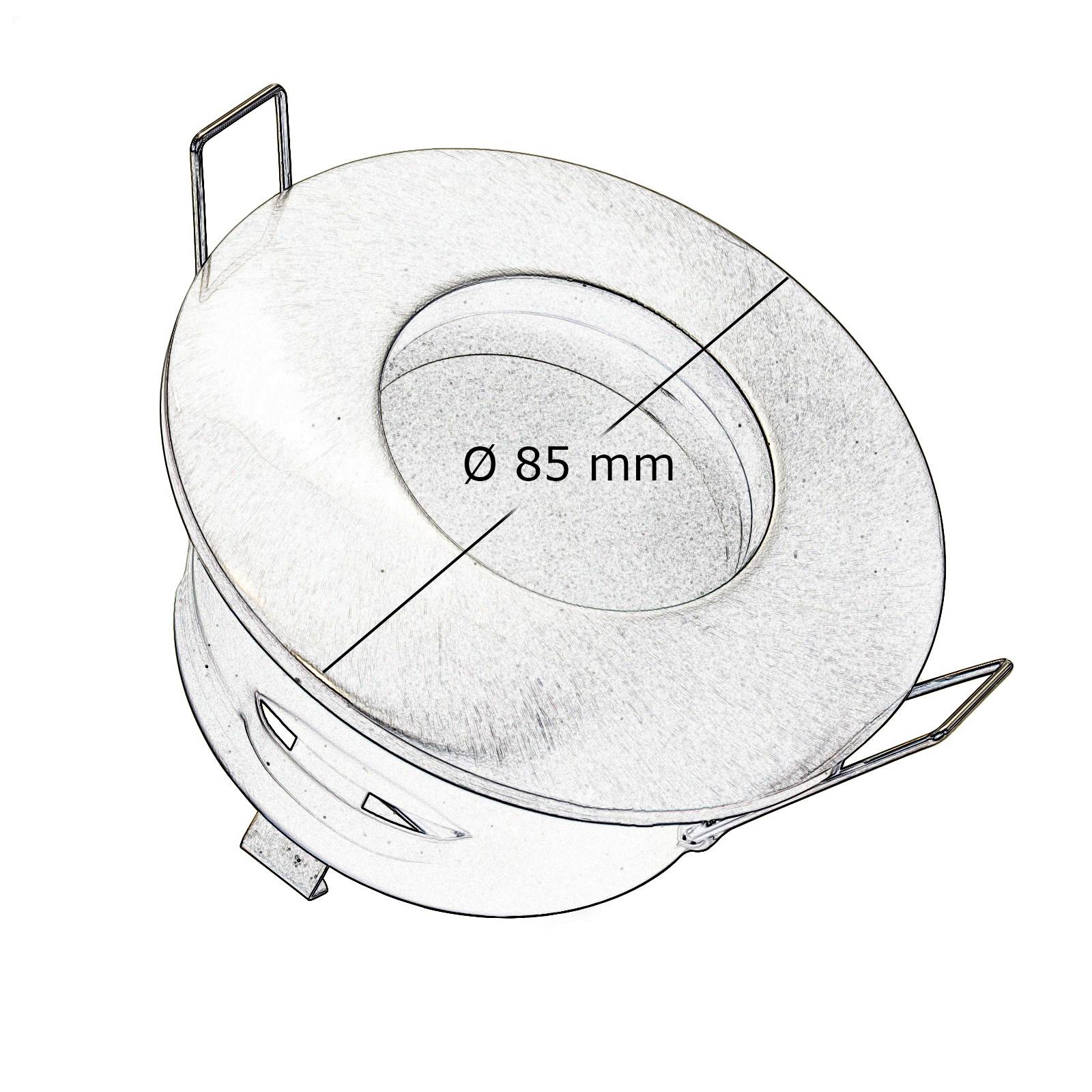 Einbauleuchte in Weiß 12V GU5,3 IP65