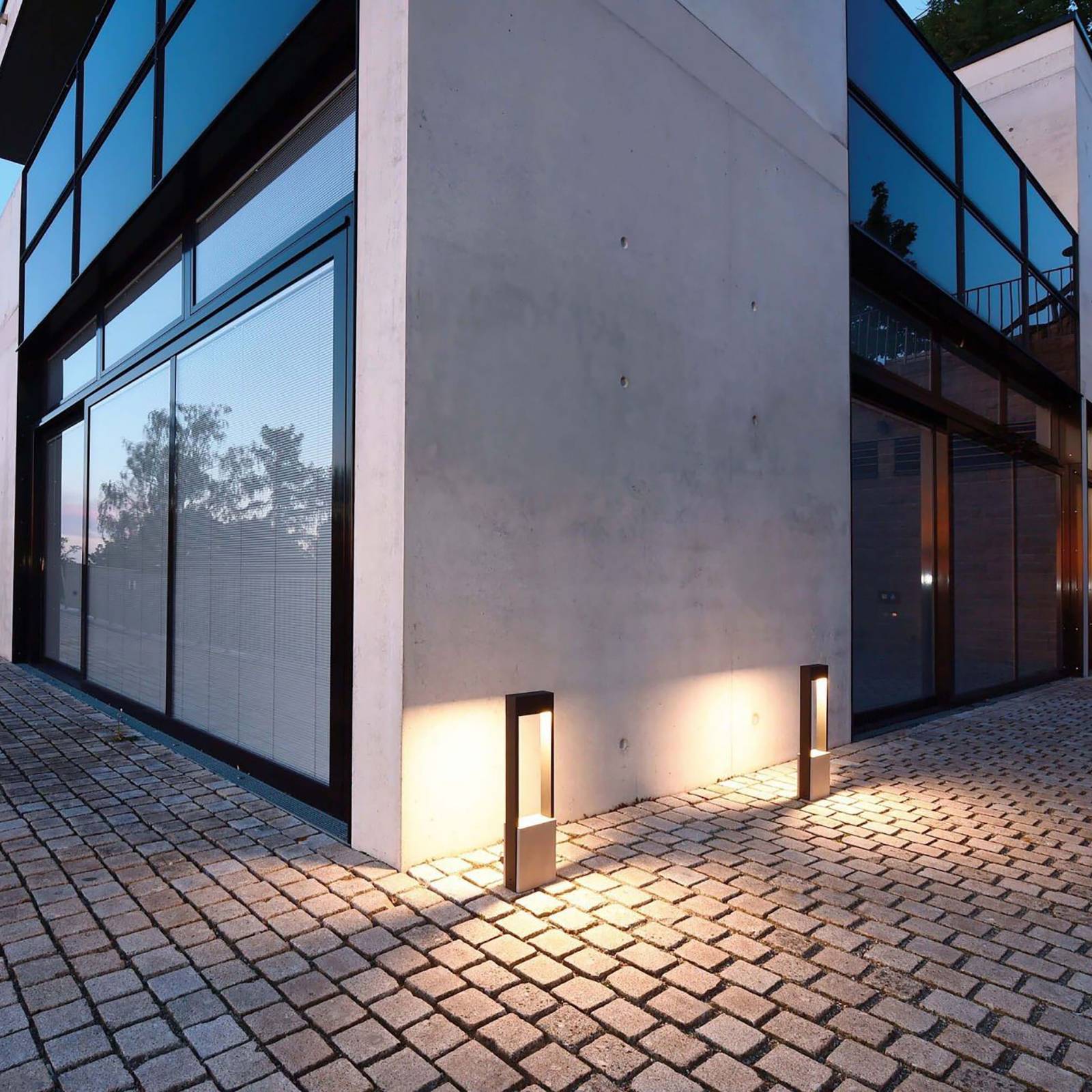 DEKO LED-Pollerleuchte , Chertan 450 ww dunkelgrau 12W IP54, 733043