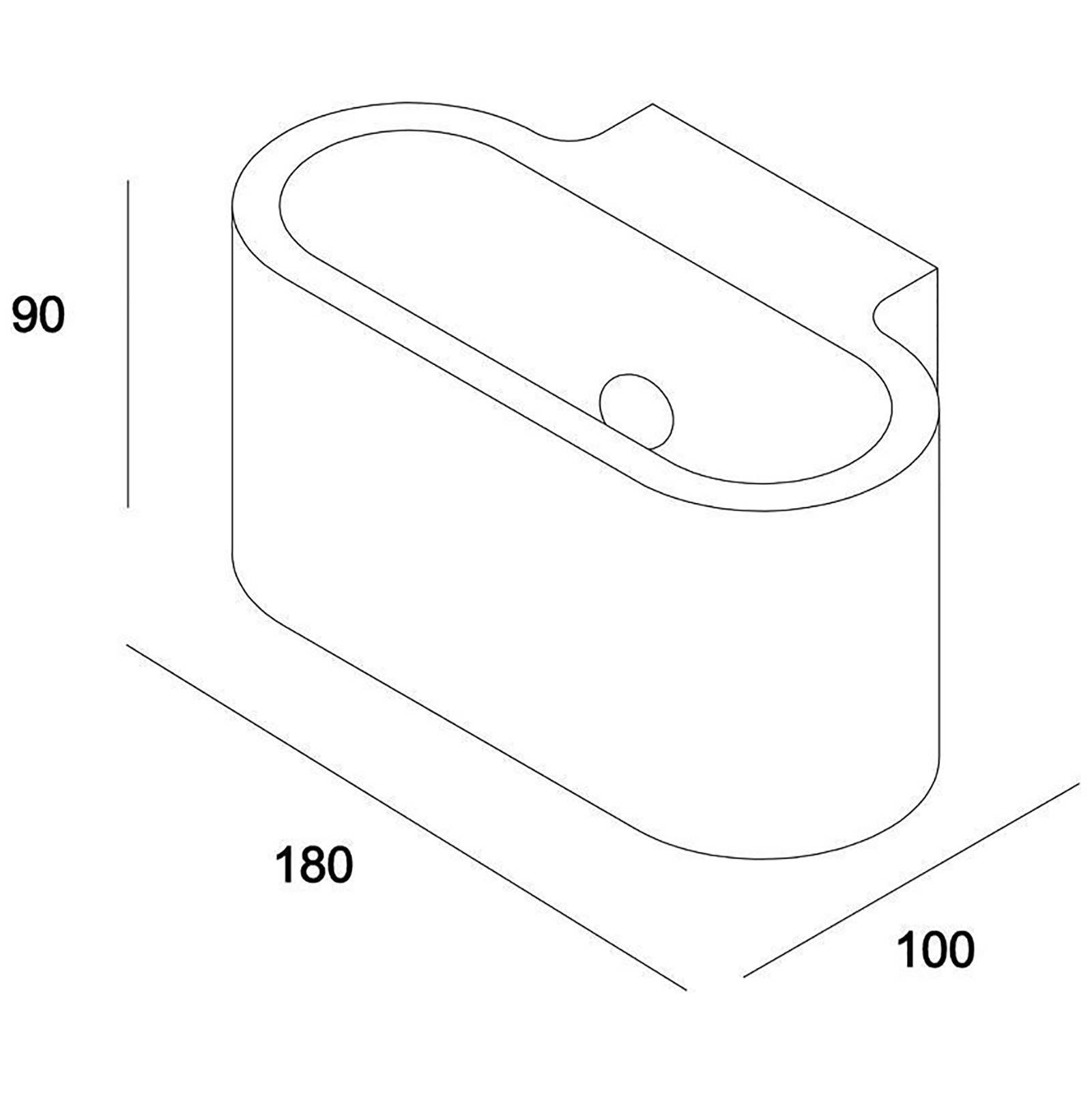Deko-Light, LED-Wandleuchte, Atria G9 25W Beton grau, #341176