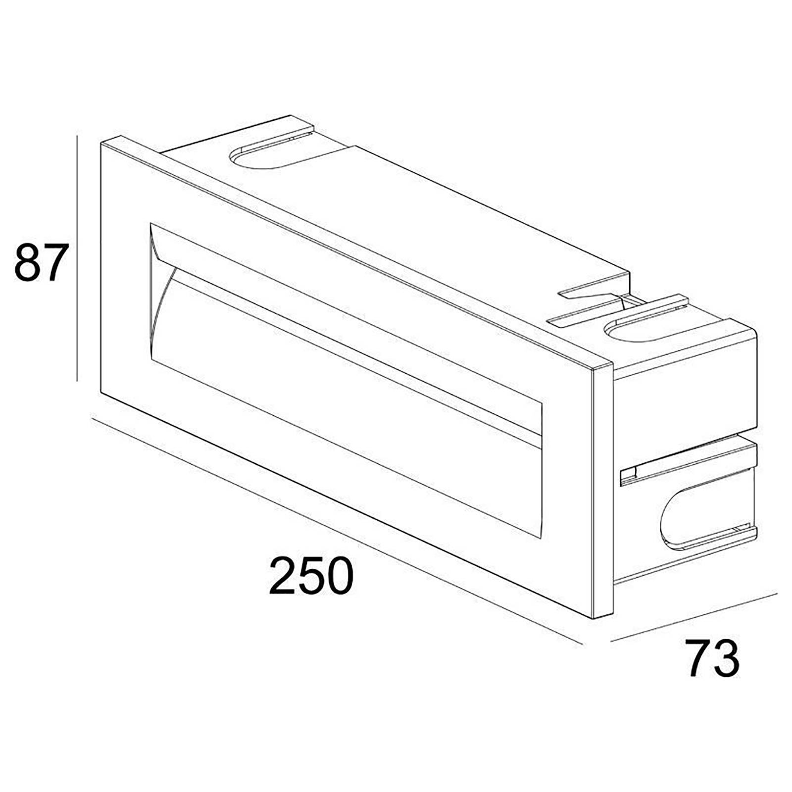 Deko-Light, LED-Wandeinbauleuchte, Yvette III a ww 84W 335lm Alu ws IP65, #763012