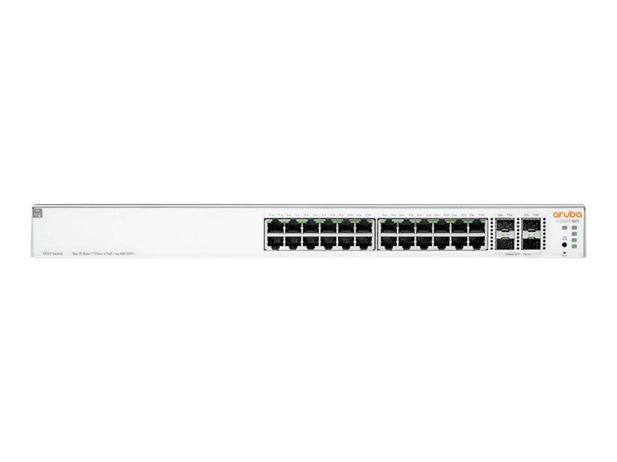 HPE Aruba Instant On 1930 24G 4SFP+ 195W PoE (managed 24Port Gigabit Ethernet Rack 1U JL683A)