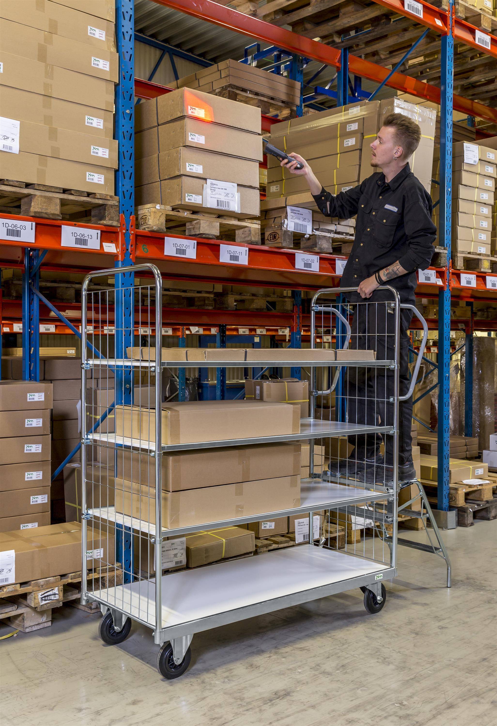 Kommissionierwagen KM9000-4S (1190 x 650 x 1695)