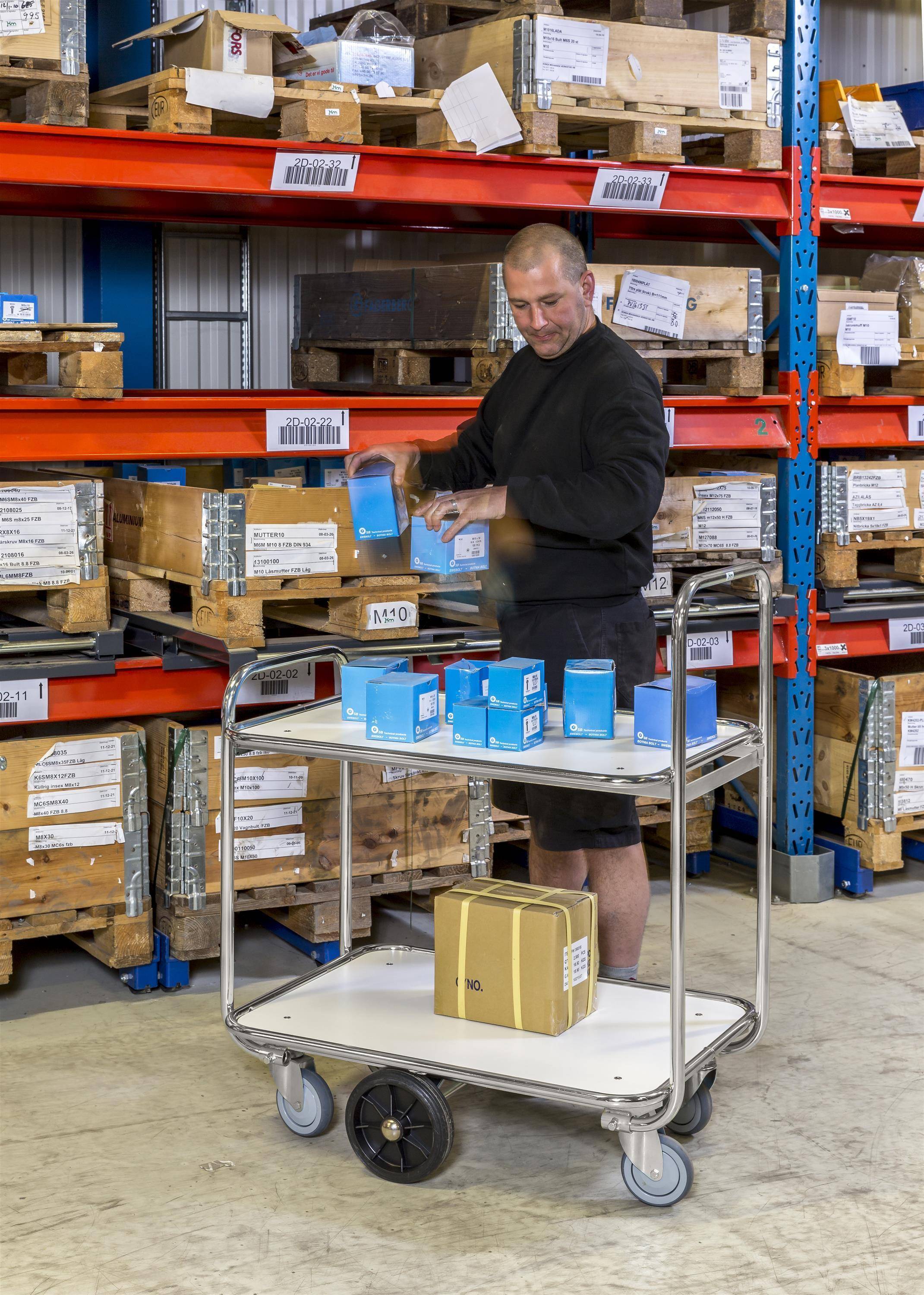 Kommissionierwagen KM8500-2L (1300 x 630 x 1100)